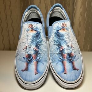 Emerica Wino G6 Slip-On Steve-O Shoes Men's 13 Blue White Skater Jackass EUC!